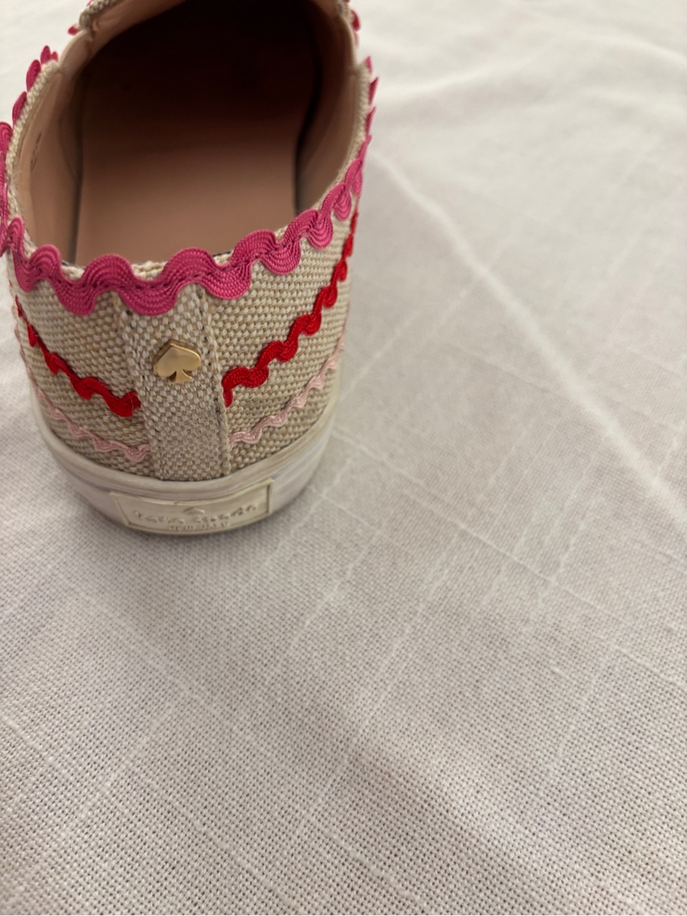 Super Fun Kate Spade Picnic Rosa Plum Slip On Sneakers ~ Women’s 8.5 - Picture 10 of 10